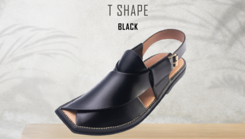 T Shape Black peshawari chappal new design
